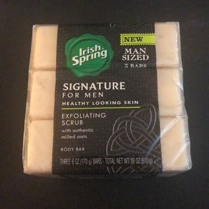 Irish Spring Signature for Men Exfoliating Scrub body bars